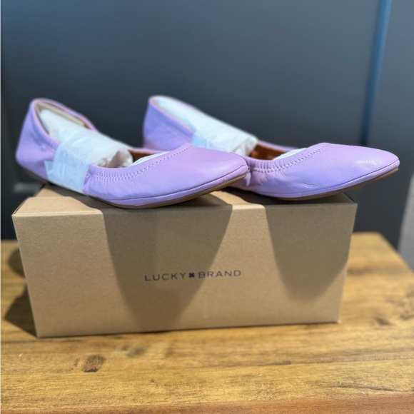 New in Box- Lucky Brand Lavender Emmie Flats - Picture 3 of 3